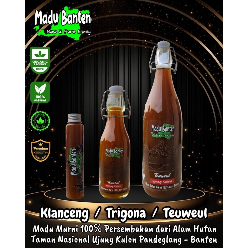 

Madu Klanceng / / Trigona / Teuweul Ujung Kulon Nektar Multiflora RAW HONEY MURNI 100%
