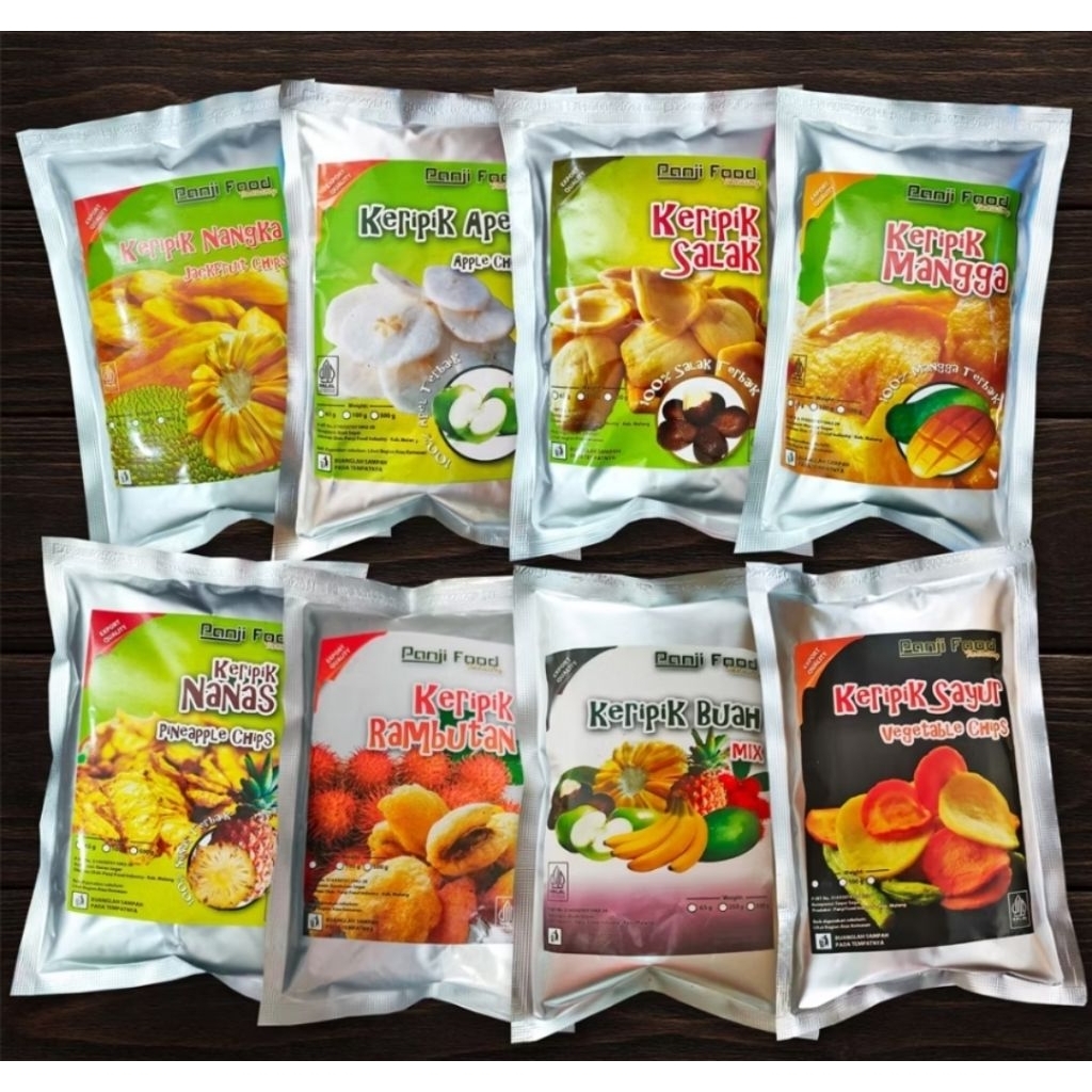 

Keripik Buah Dan Sayur Kualitas Ekspor Kemasan Ekonomis 65-90 gr Snack Sehat Snack Gluten Free
