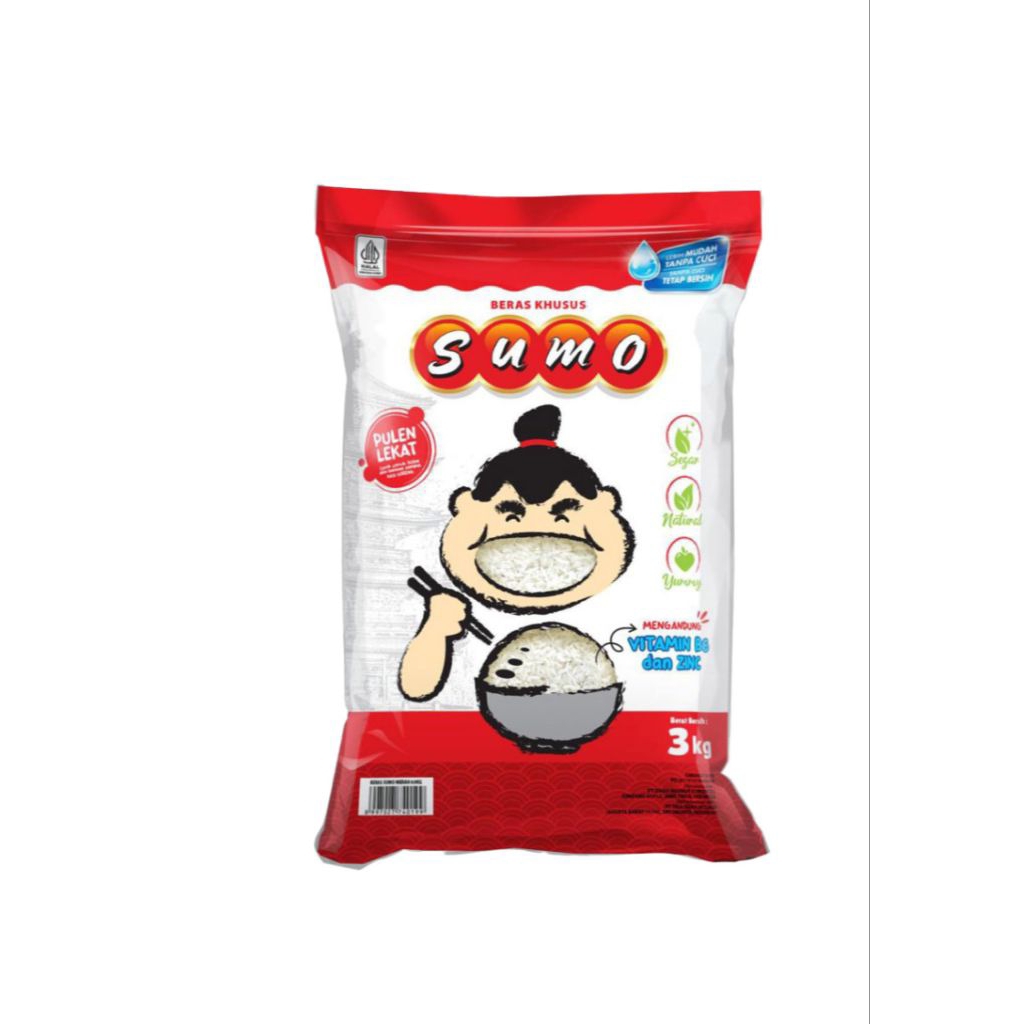 

SUMO Beras Pulen kemasan Merah 3kg