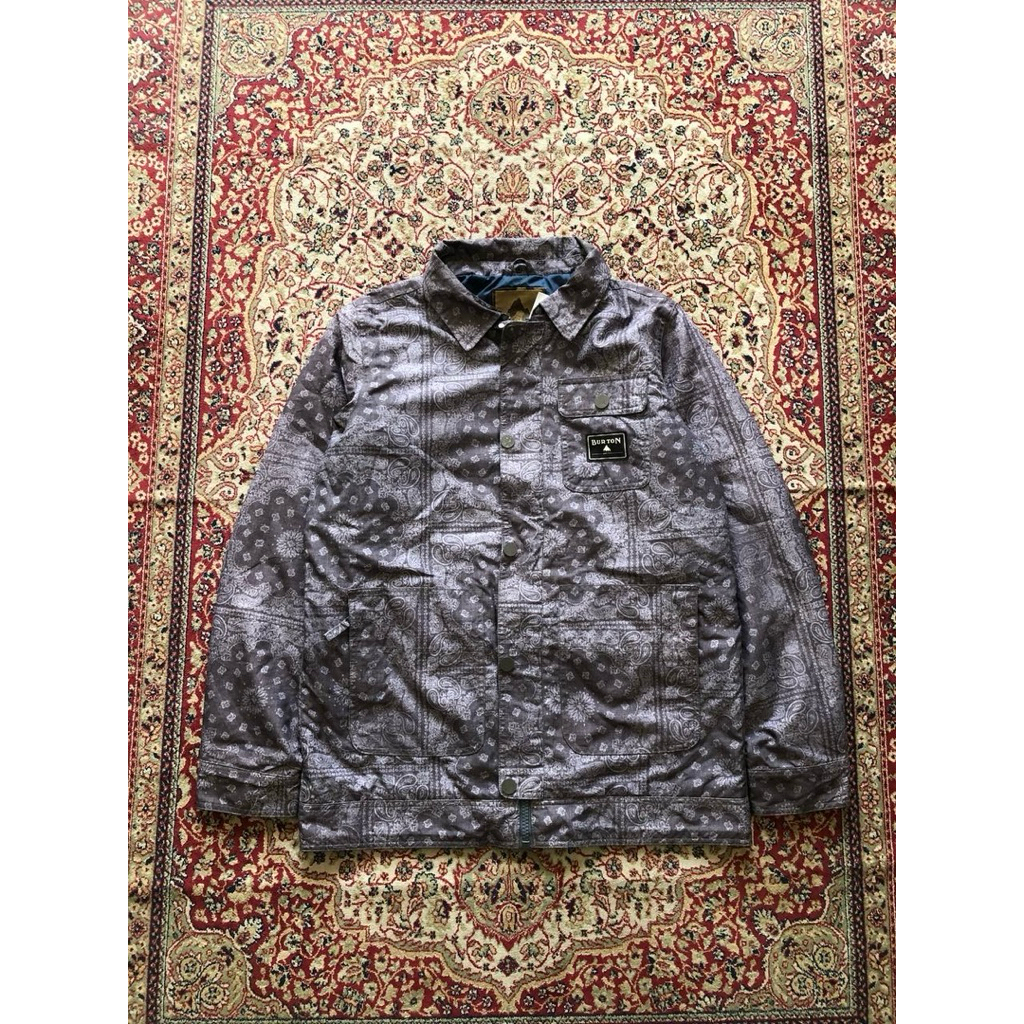 Burton bandana snowboard Waterproof jacket Vintage Paisley Bandana pattern jacket HG456