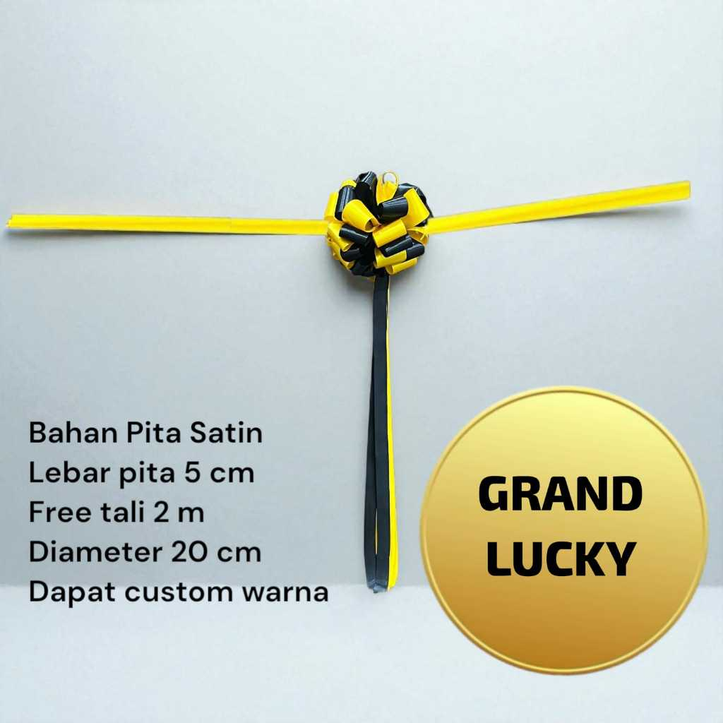 

Pita peresmian “GRAND LUCKY” premium untuk acara peresmian kantor / rumah / salon / restoran dll