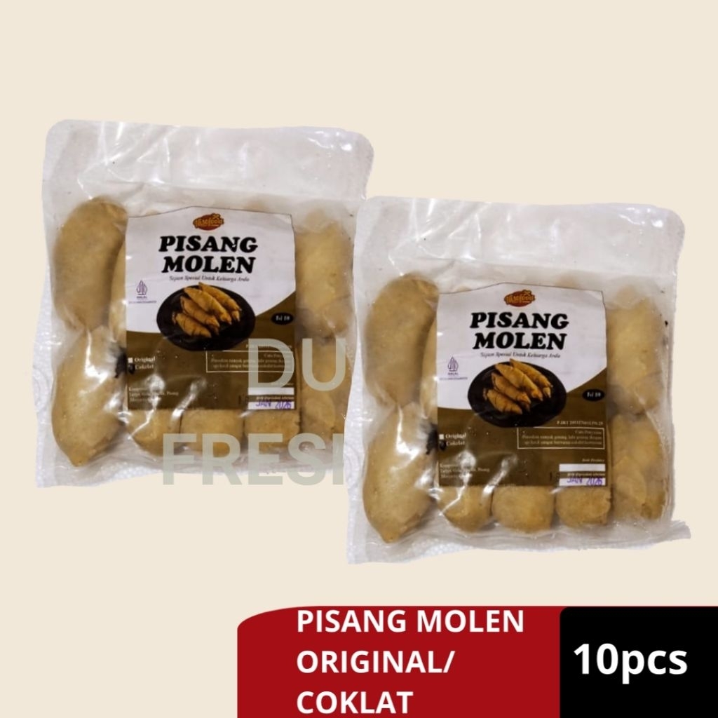 

PISANG MOLEN ORIGINAL/COKLAT ISI 10PCS PISMOL FROZEN FOOD MAKANAN BEKU PISANG COKLAT PISANG ORIGINAL NISOFOOD NISO FOOD