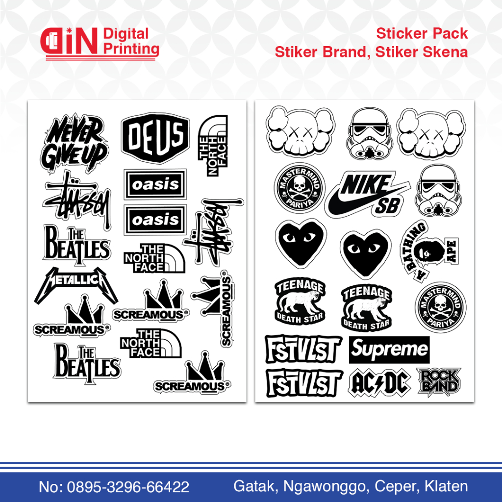 

Stiker Pack Lucu & Estetik 50 PCS– Waterproof Vinyl Sticker untuk Laptop, HP, Motor, Botol Minum, Scrapbook