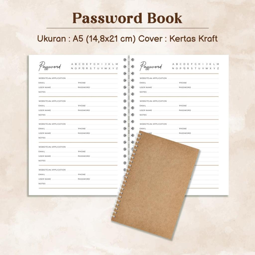 

Buku Password / Buku Kata Sandi / Password Book