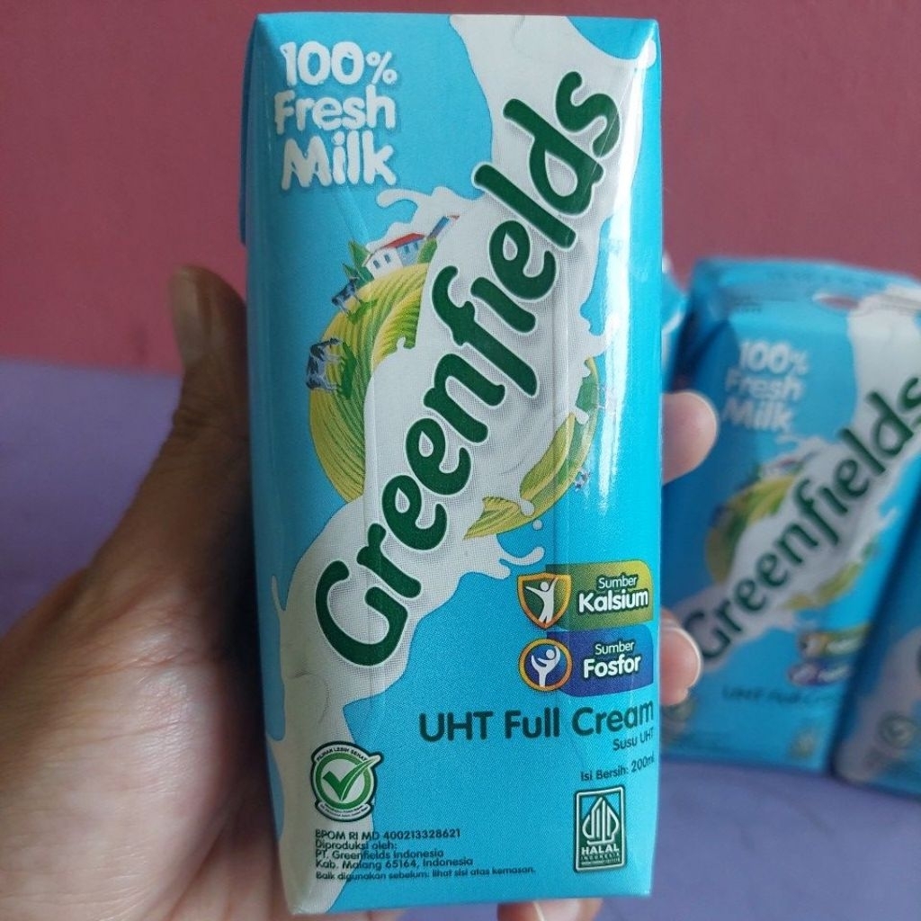 

GREENFIELD SUSU UHT FULLCREAM UKURAN 200ML TERMURAH EXPIRED FEBRUARI 2026