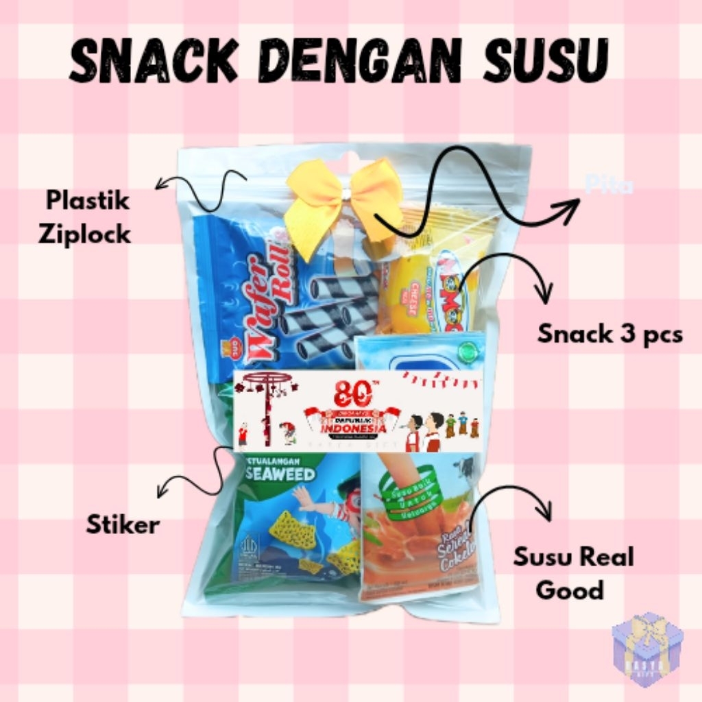 

Snack Ulang Tahun/ Mini Gift Snack / Snack ulang tahun custom /Snack ultah murah/Bisa Instan/Hampers 17 Agustus