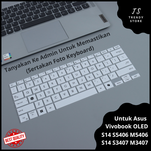 Keyboard Protector Vivobook S14 S3407 S5406 M5406 OLED Pro Asus 14 Inch Intel AMD 2024 Keatas