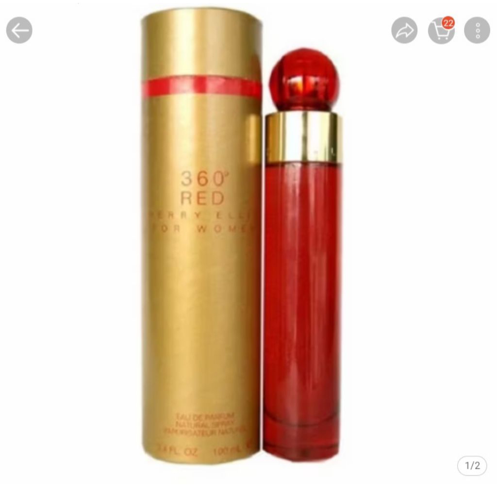 Parfum Perry Ellis 360 Red for Women 100ml (original reject no box eropa)