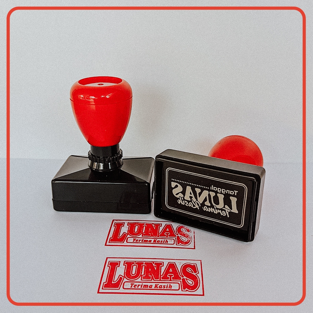 

Stempel Flash Lunas Otomatis I Stempel Persegi Panjang | Ukuran 32 x 55 mm / Stempel Lunas