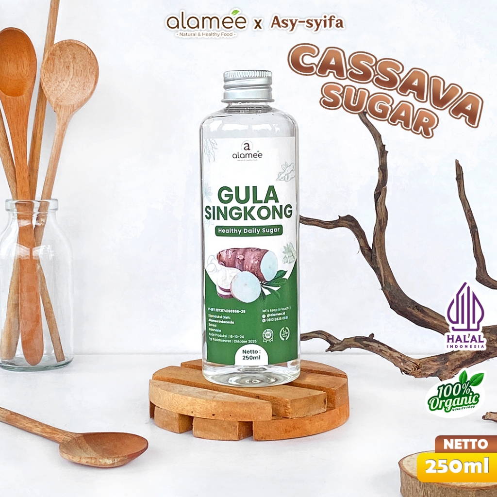 

Gula Singkong Organik Cair Rendah Kalori Pemanis Sweetener Fructose Gluten Free Tanpa Pemanis Buatan