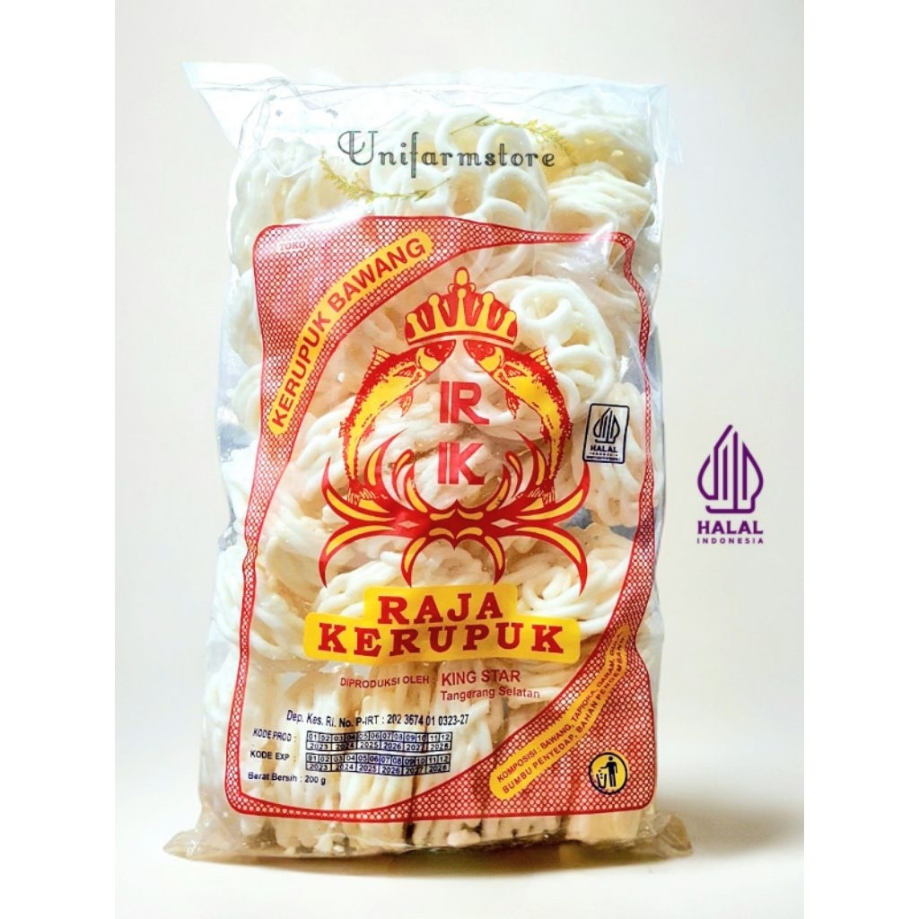 

Kerupuk Bawang RAJA KERUPUK - Isi 30 ORIGINAL dan HALAL