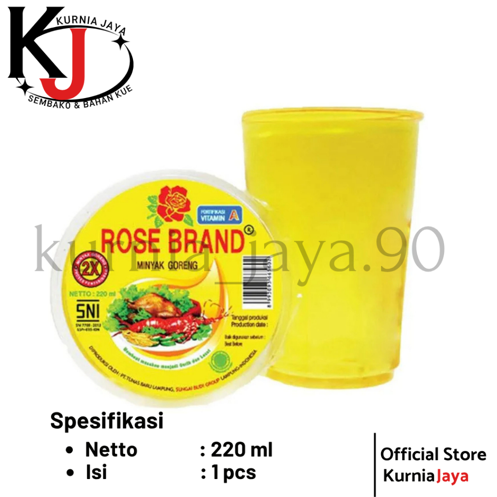 

[ ROSE BRAND ] Minyak Goreng 220ml