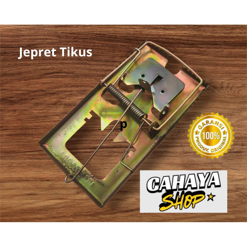 Perangkap jepret tikus besi anti karat ampuh