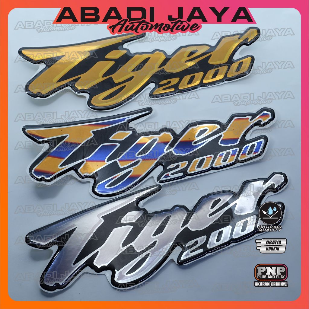 Emblem Timbul Tiger 2000 / Emblem Tiger 2000