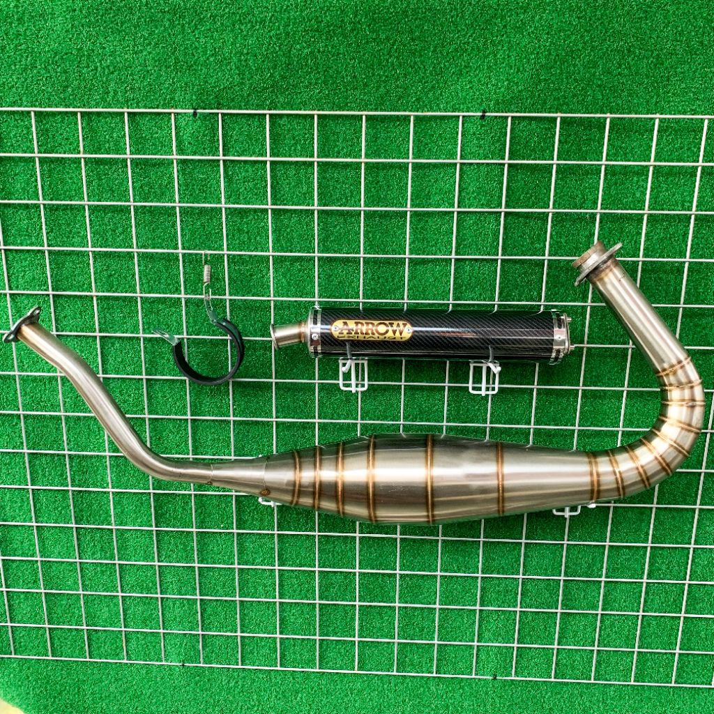 Knalpot RX King Kolong Repsol Arrow Carbon