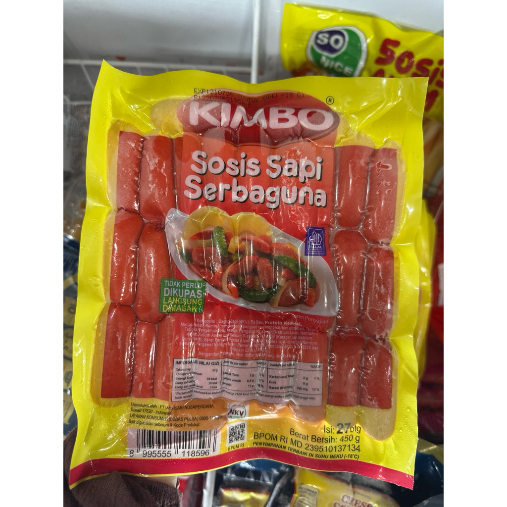 

kimbo sosis serba guna merah isi 27batang