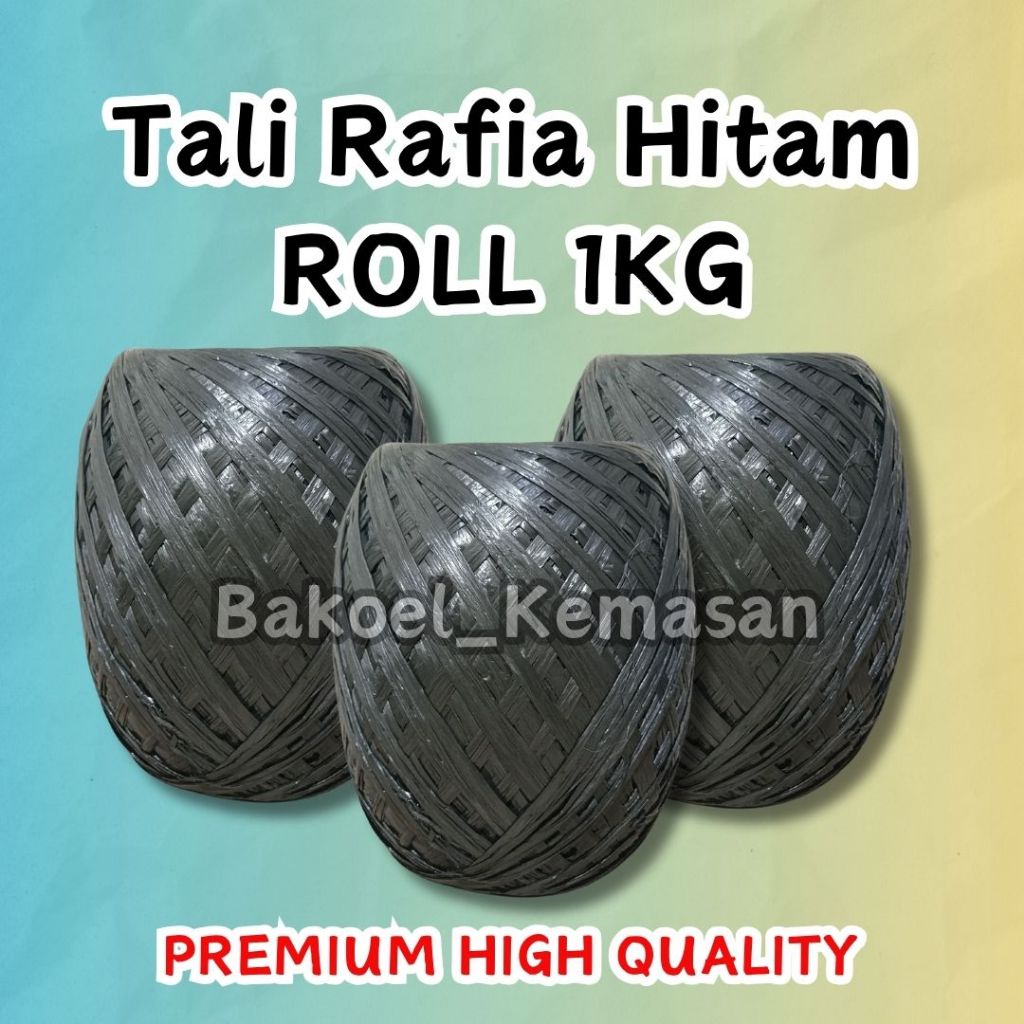 

[1KG] Tali Rafia Hitam / Pengikat Barang Kuat Anti Jebol High Premium Quality