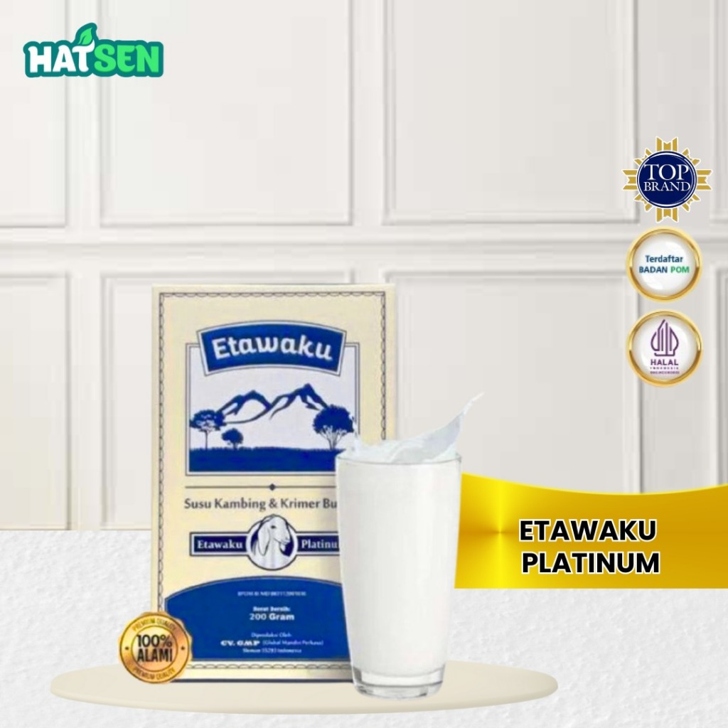 

Etawaku Platinum - Susu Kambing Etawa Murni + Krimer Bubuk yang Berkhasiat Tinggi Memiliki Kandungan Protein dan Vitamin