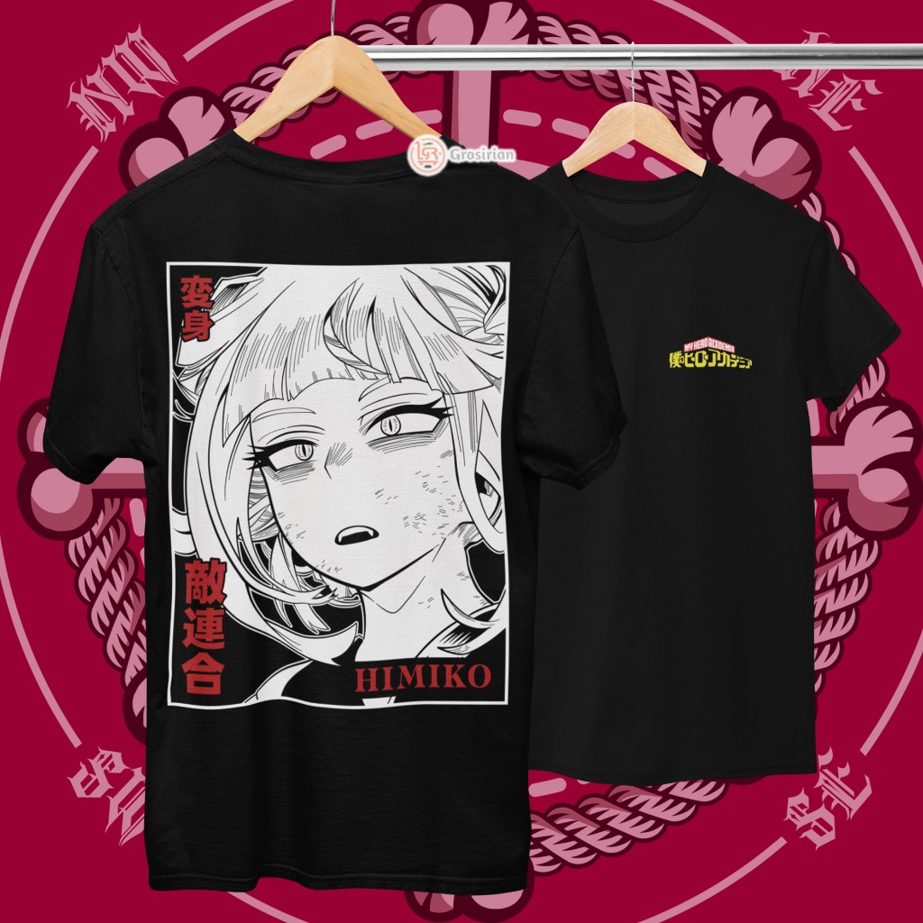 KAOS HIMIKO MY HERO ACADEMIA - KAOS ANIME MY HERO ACADEMIA, KAOS SABLON DTF - GROSIRIAN