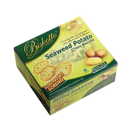 

Seaweed Potato Biskotto 400 gr 1 karton isi 12 pack