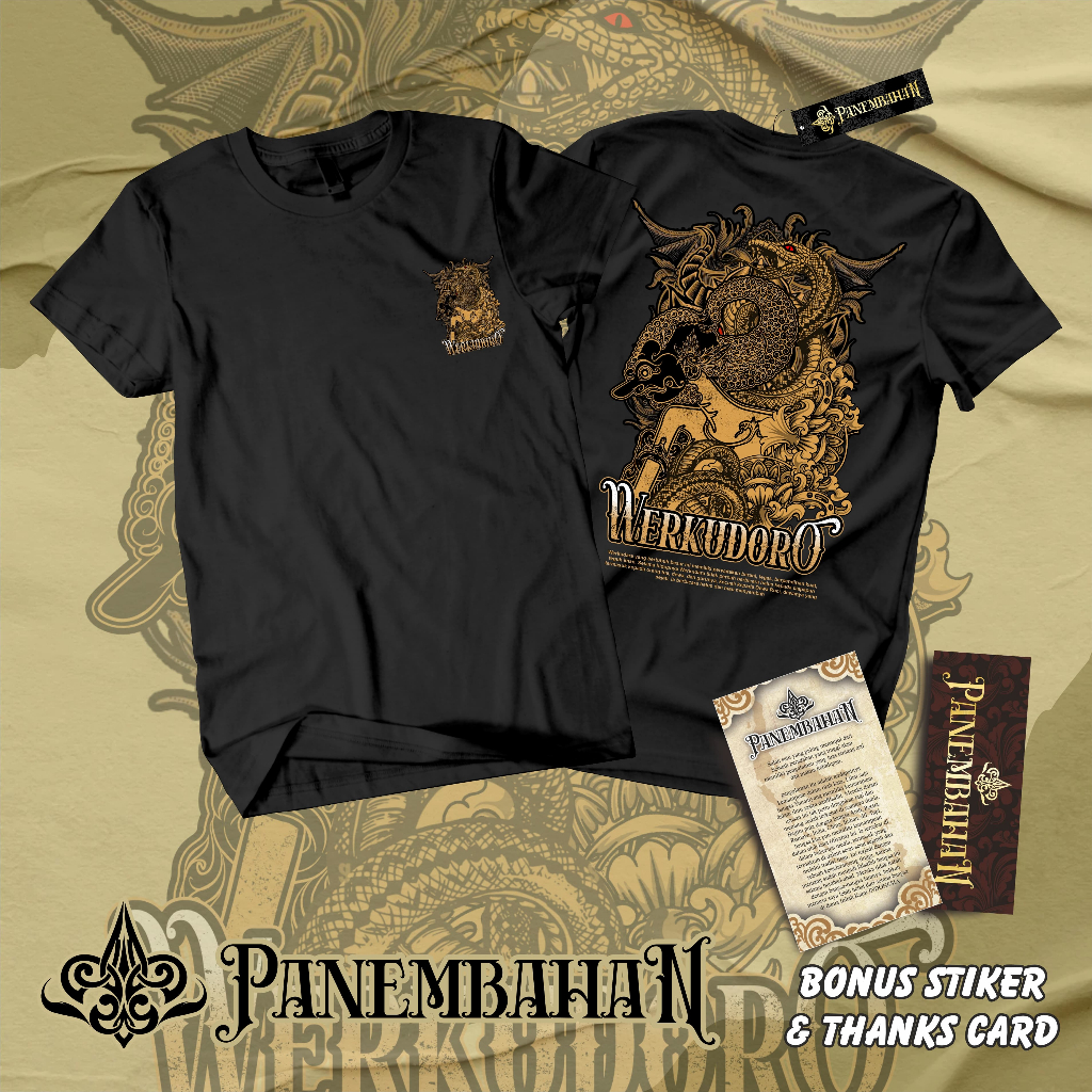 Panembahan Kaos T-shirt Wayang Werkudara