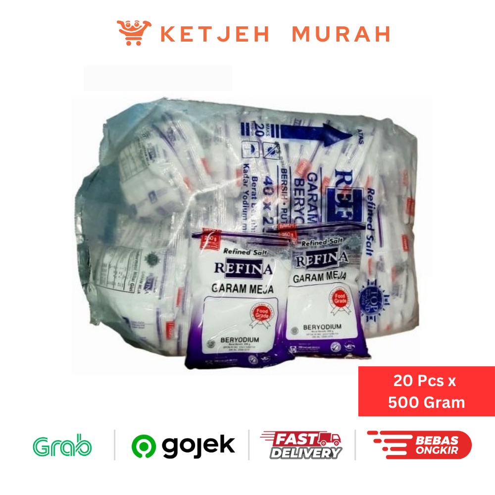 

Garam Meja Refina Refill 1 Bal isi 20 Pcs x 500 Gram