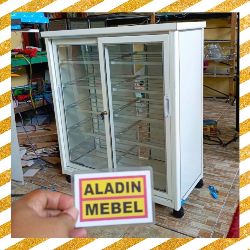 Rak Sepatu Pintu Sliding ACP bahan tebal