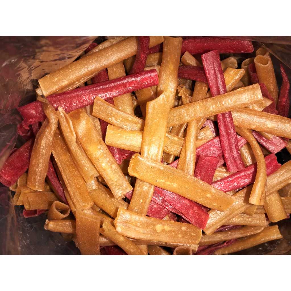 Kerupuk Mentah Impala Semprong 1KG panjang 2 warna / Kerupuk Impala Mentah / Kerupuk Semprong / Keru