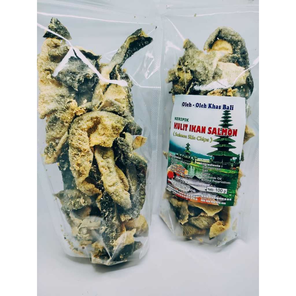 

KERIPIK KULIT IKAN SALMON/CRISPY SKIN SALMON OLEH-OLEH KHAS BALI 100GR