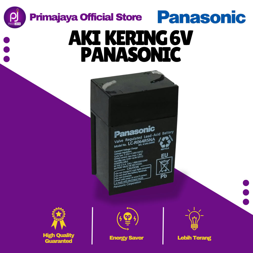 Aki Kering 6V Panasonic LC-R064R5CH