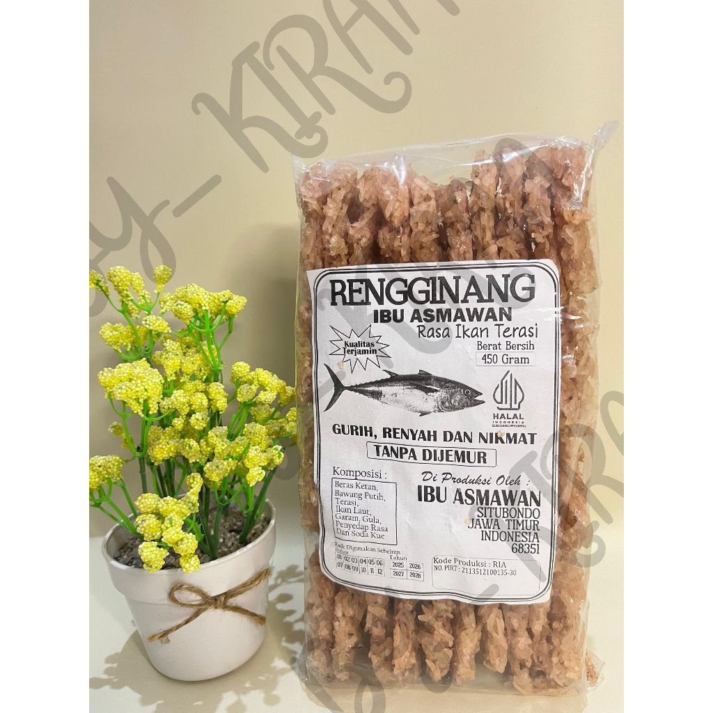 

Rengginang Gurih Rasa Ikan terasi 450gr Asli Situbondo