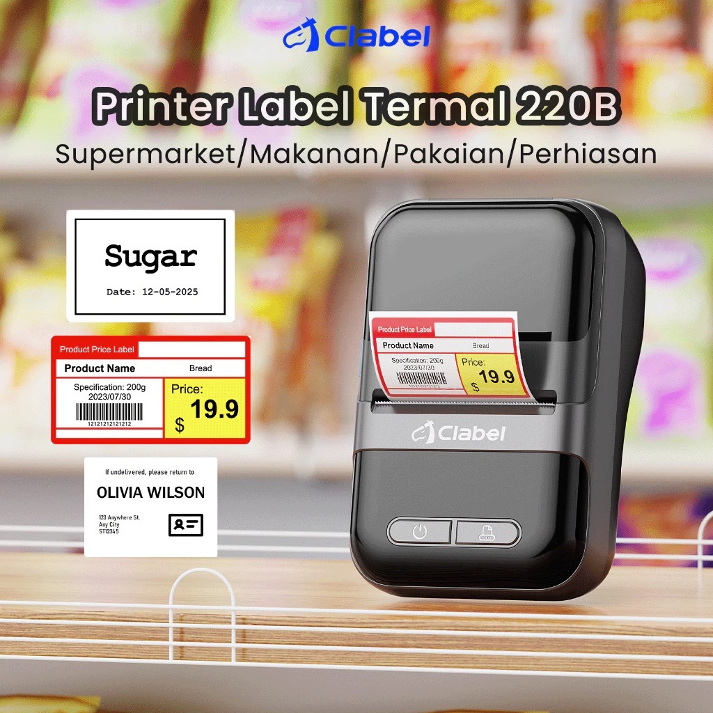 

CLABEL Printer Label Portable Wireless Bluetooth CT-220B