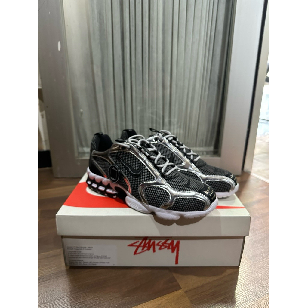 Nike Air Zoom Spiridon CG 2 x Stussy ‘Pure Platinum’