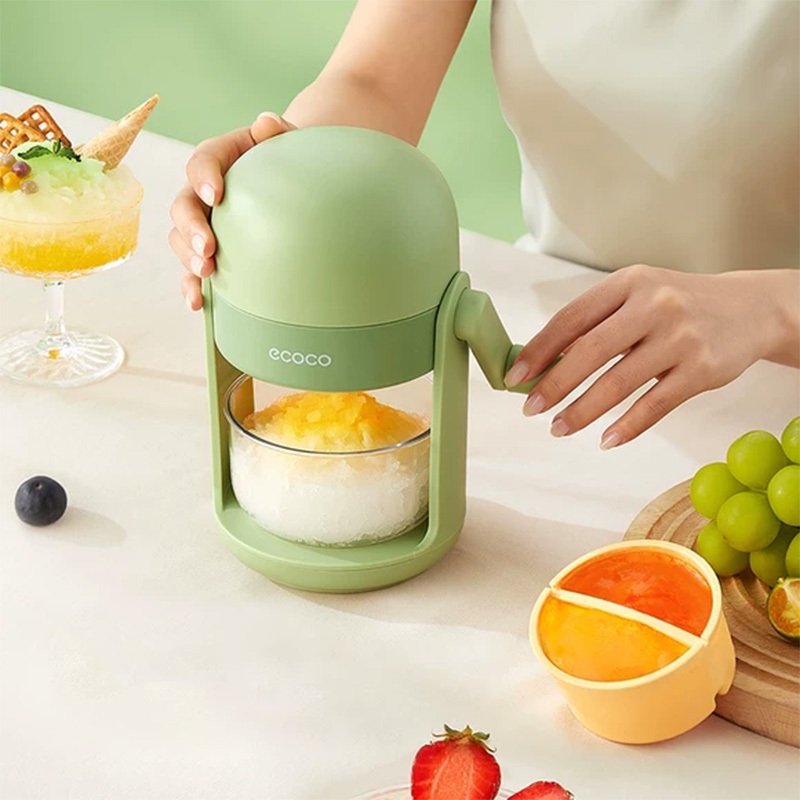 ECOCO Ice Shaving - Serutan Es Manual Penghancur Es Portable Mesin Serut Es Tanpa Listrik Alat Pembu