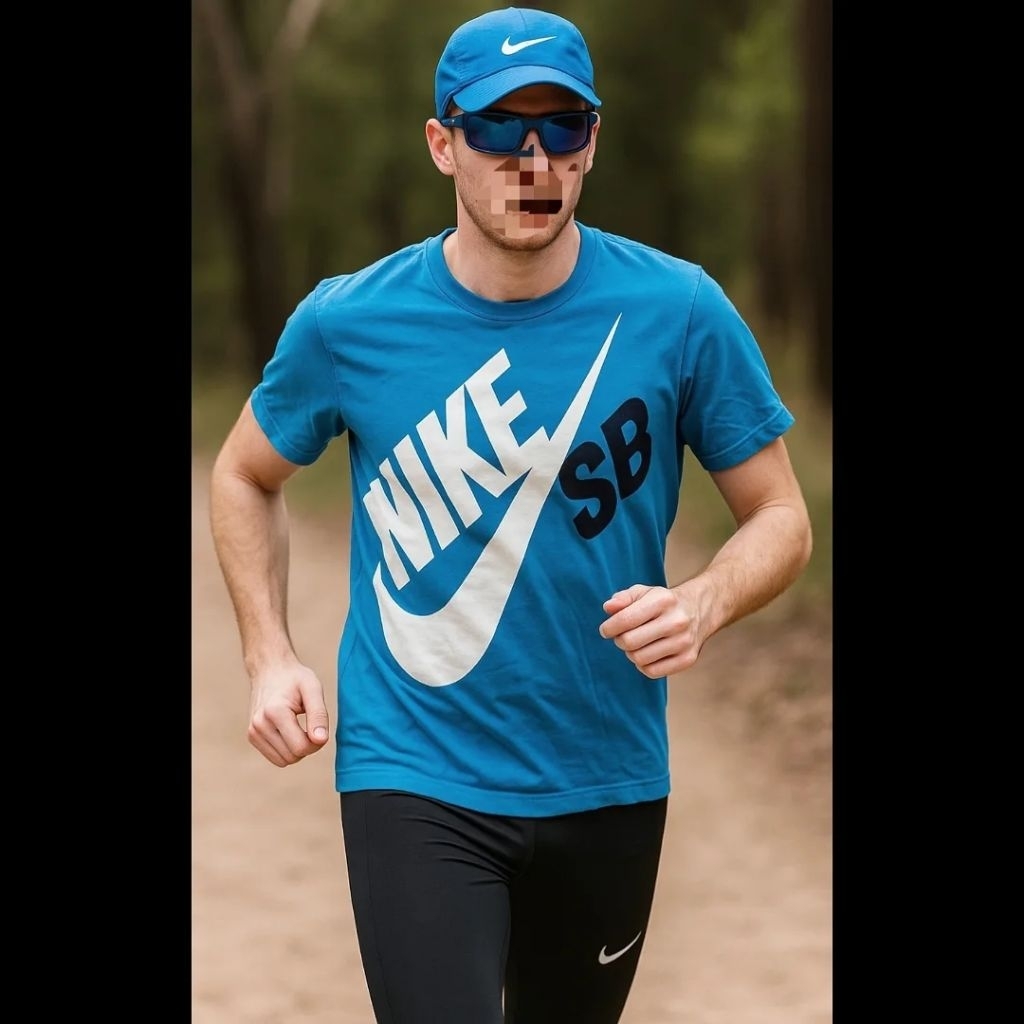 Kaos Nike SB Big Swoosh in blue