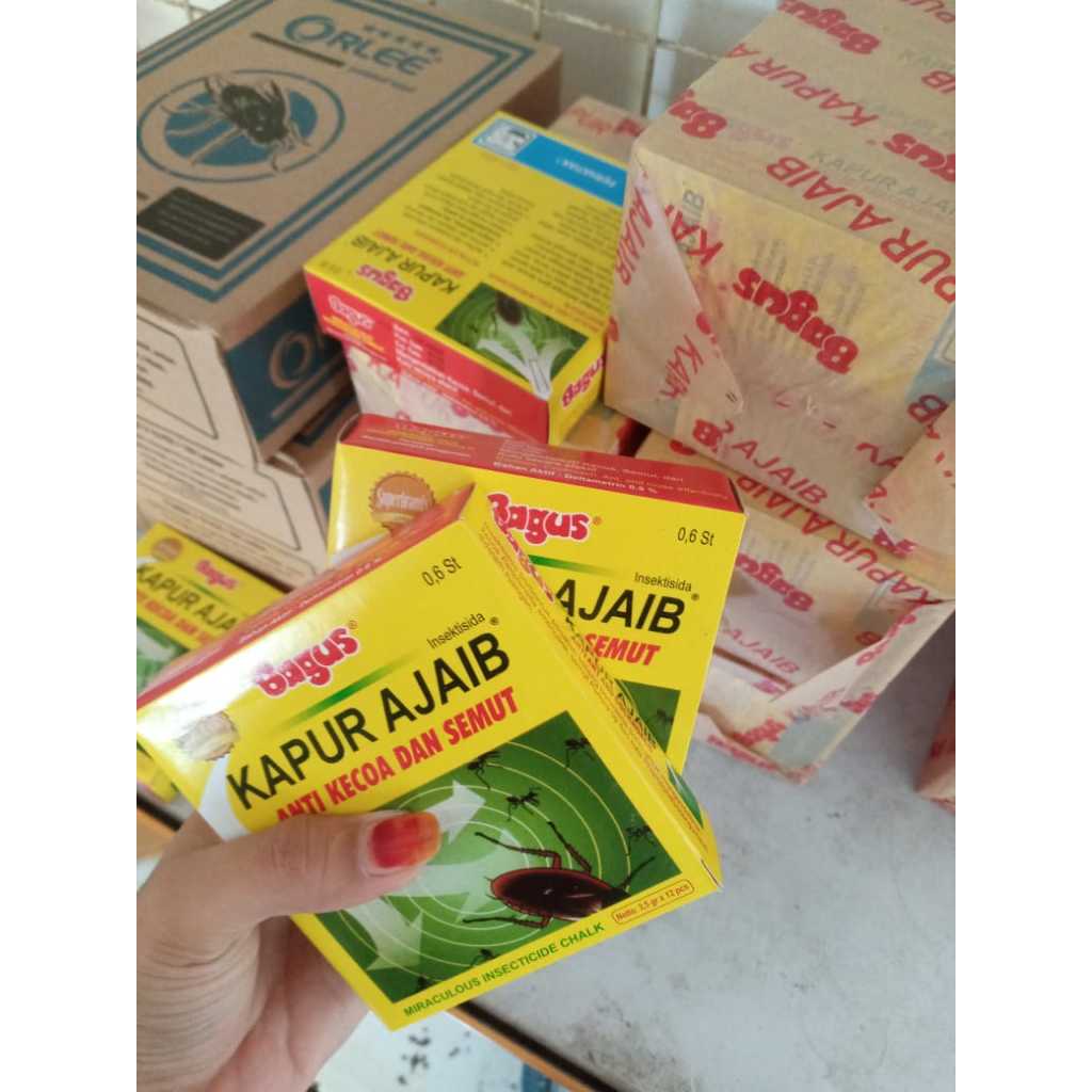 Bagus Kapur Ajaib 1 Kotak/ 12 Pcs / Kapur Bagus / Kapur Ajaib Anti Kecoa Semut promo