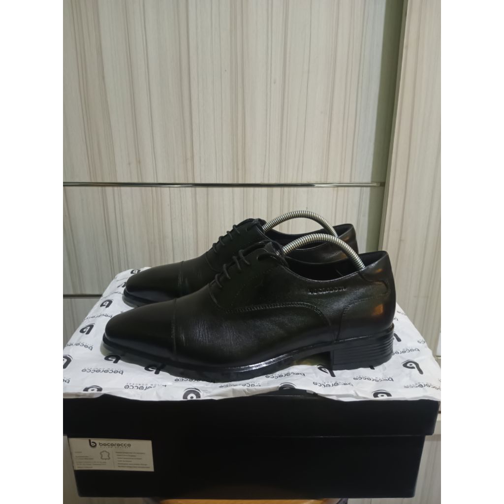 Sepatu Kulit Pria Bocorocco U. Stefano 34 Nero size 40