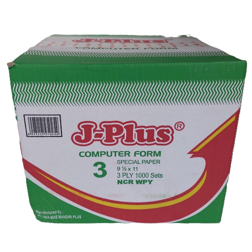 CONTINUOUS FORM 9,5X11 J-PLUS 3 PLY PRS FULL