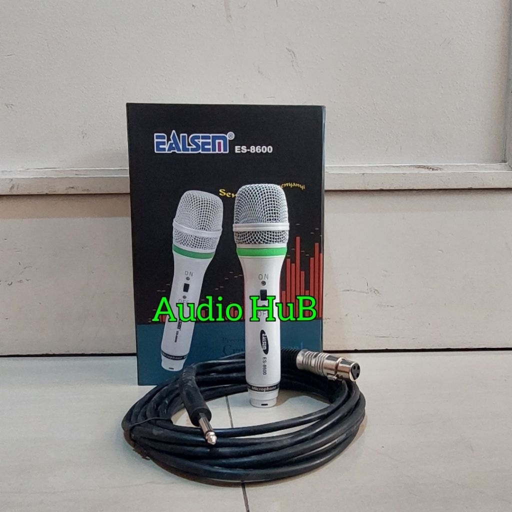 Mic Kabel Ealesm ES 8600 Dynamic Microphone Ealsem ES8600 Original
