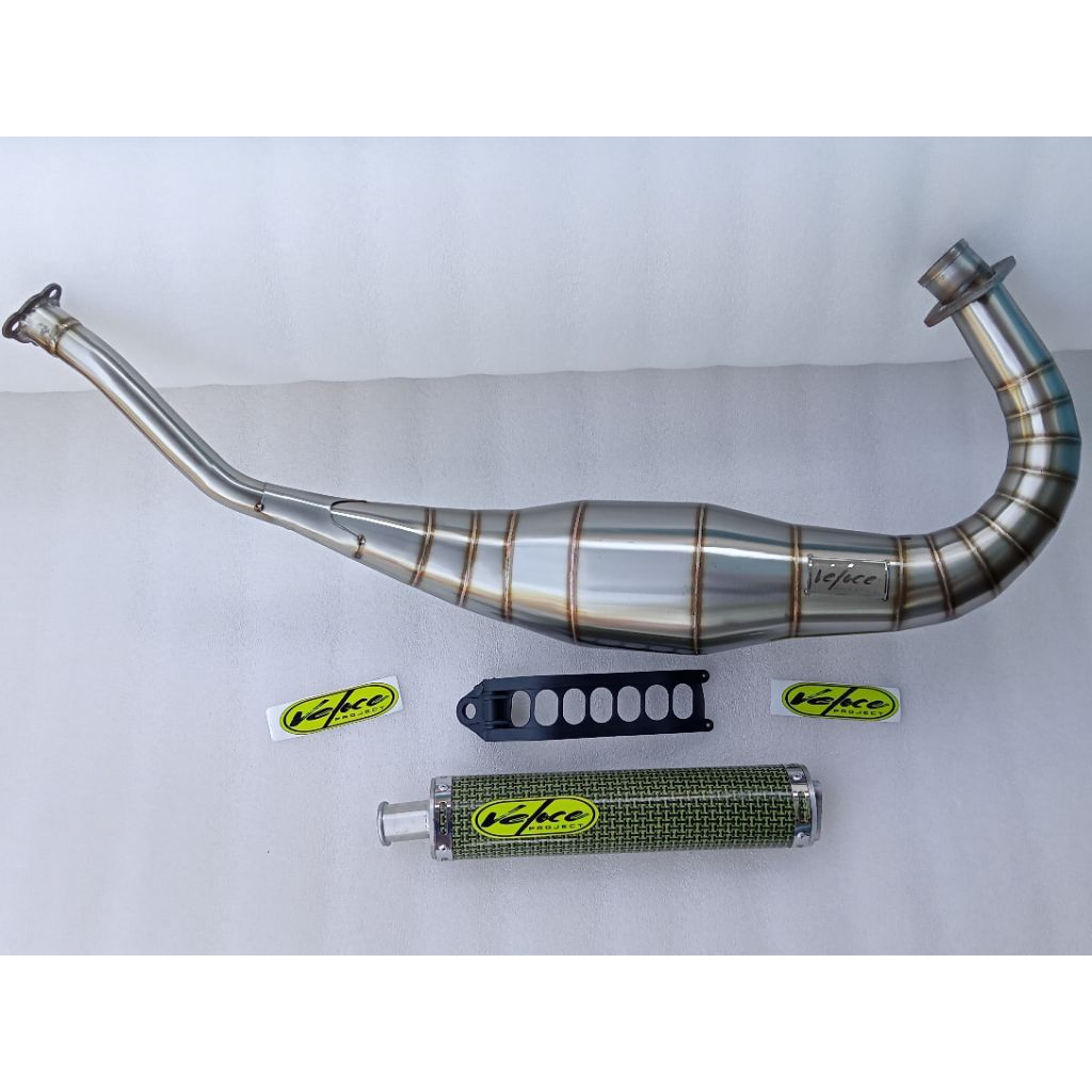 KNALPOT NINJA R RR SS STAINLES COBRA MEDIUM X SILINCER CARBON COPY HBY DBS ORIGINAL