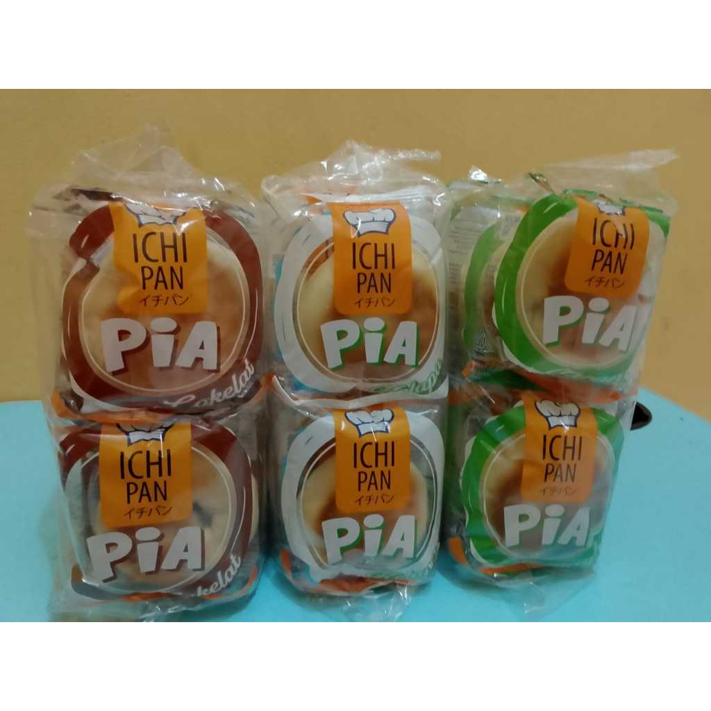 

PiA Ichi Pan | Roti PiA isi cokelat | Roti PiA isi Kacang hijau | Roti PiA isi Kelapa