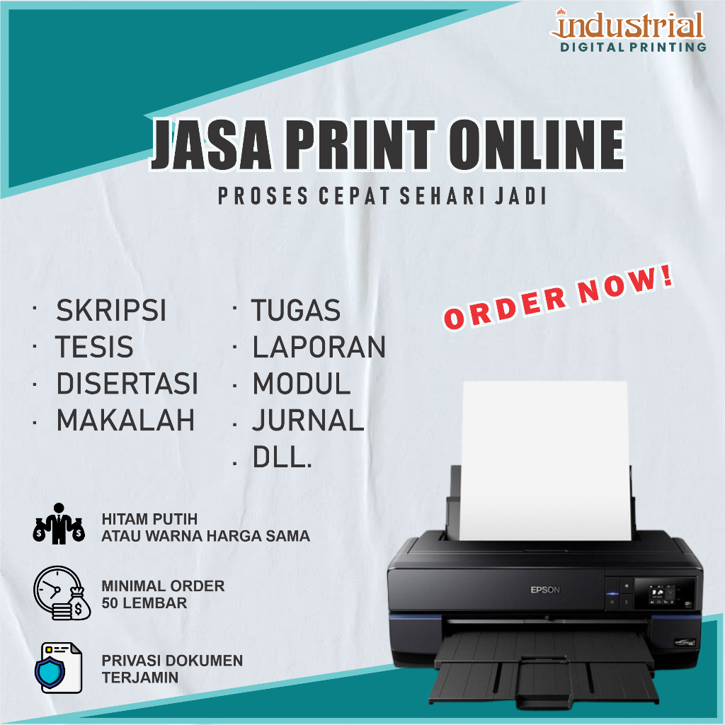 

Print A4 75 gsm CETAK DOKUMEN MAKALAH, PROPOSAL, SKRIPSI, TESIS , DLL A4