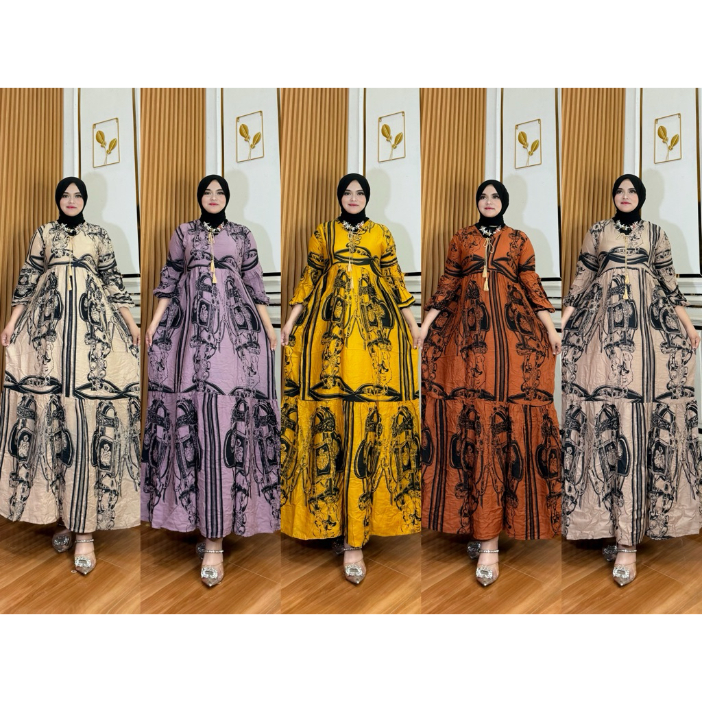gamis novella warna viral | gamis novella jumbo kekinian | gamis kondangan | gamis viral motif terba