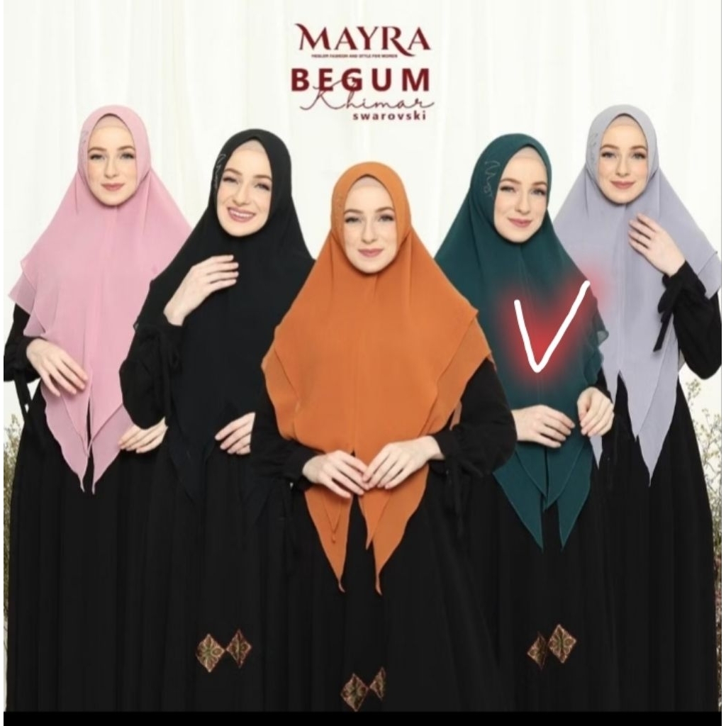 Preloved khimar begum swarovski by Mayra original