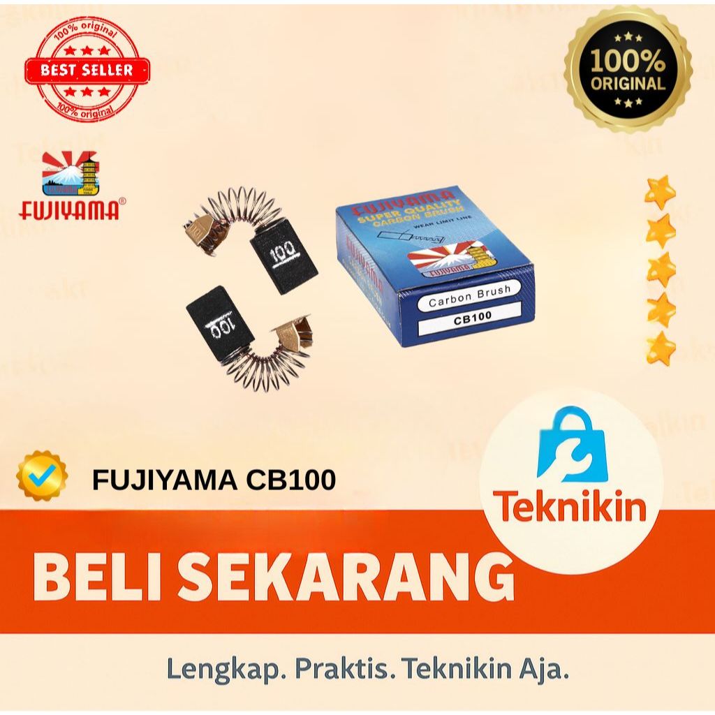 FUJIYAMA CARBON BRUSH / SPUL ARANG / BOSTEL / CB 100 FUJIYAMA - SPAREPART