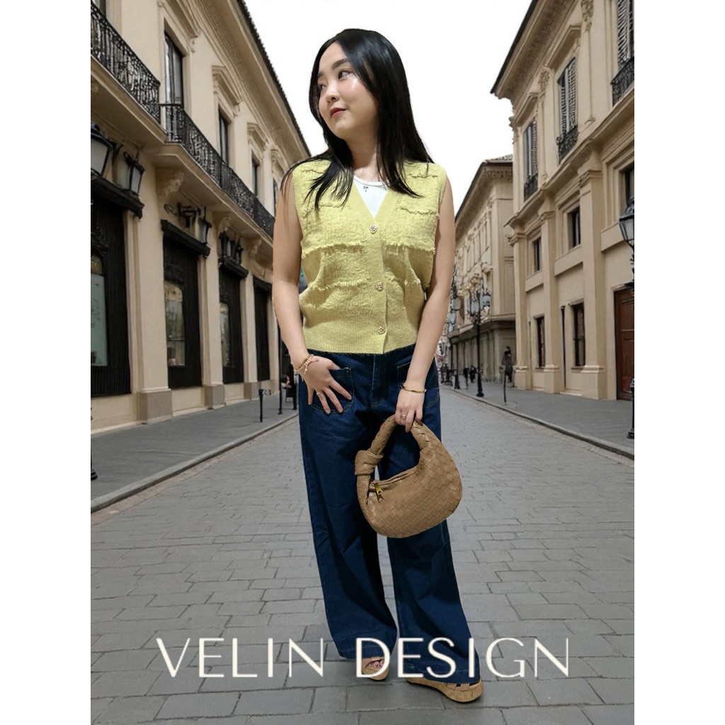 Russell Vest Knit Top / Vest / Outer / Knit / Vest Rajut / Vest Korea / Outer Korea / Vest Prancis /