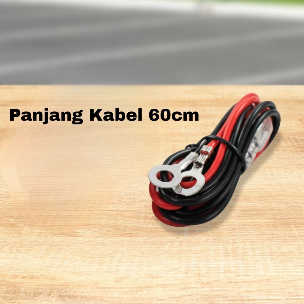 Set Kabel Power charger motor untuk di aki