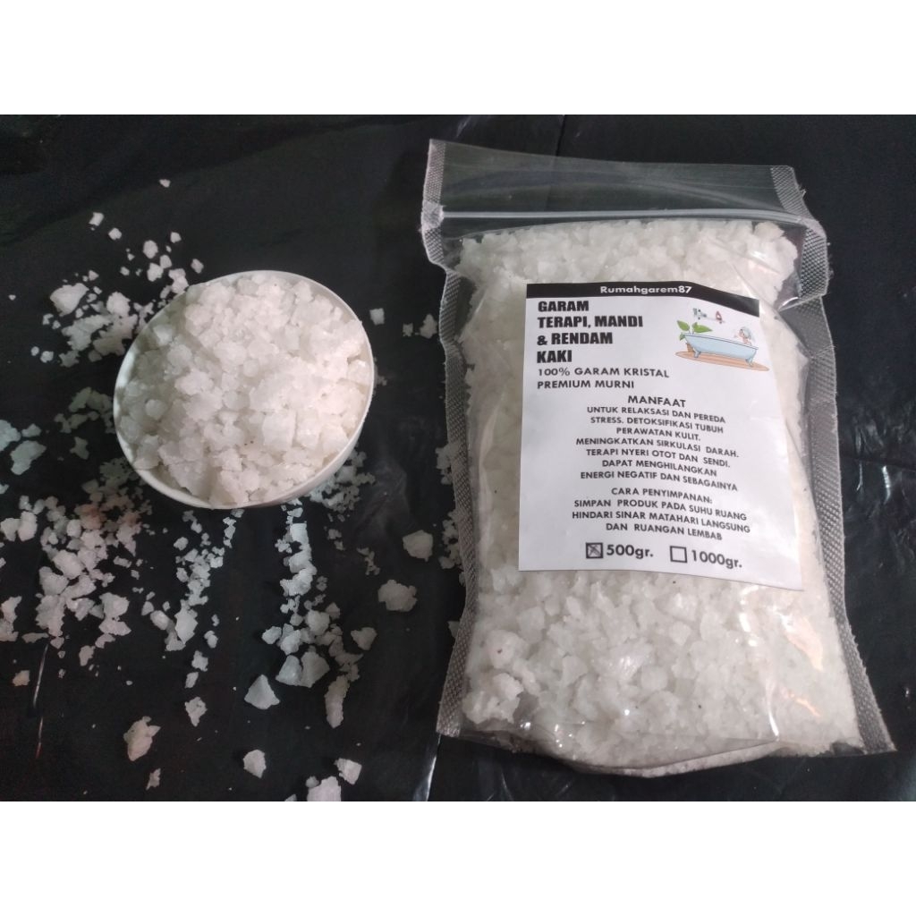 garam terapi / garam rendam kaki / garam mandi / garam kasar/ garam kristal / garam detox/ garam ren