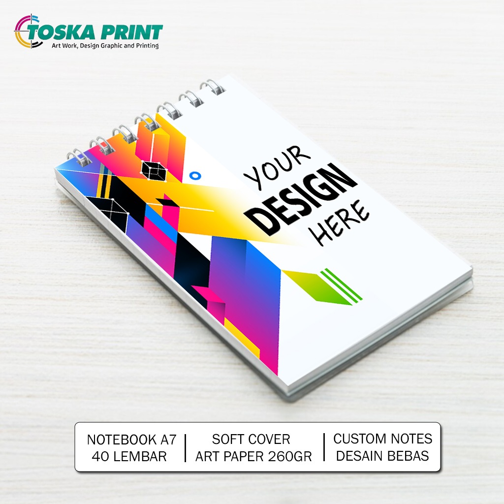

Cetak Buku Souvenir Notebook A7 40 Lembar