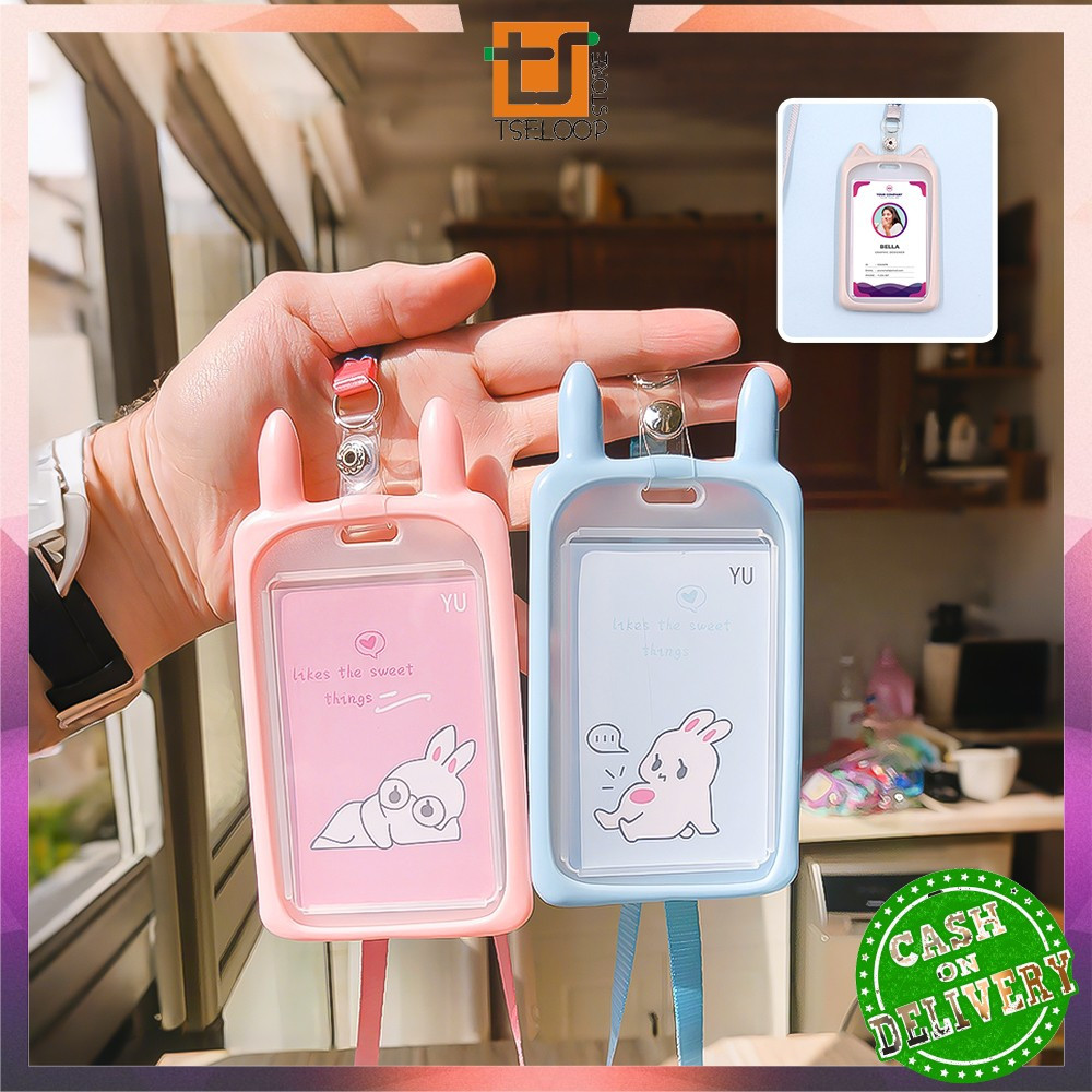 

EC OFM-C324 Name Tag ID Card Holder Karakter Kucing Gantungan Kartu Nama Atau Panitia / Tali ID Card Nama / Gantungan Tali Kartu Akses Kantor MRT Busway Lanyard